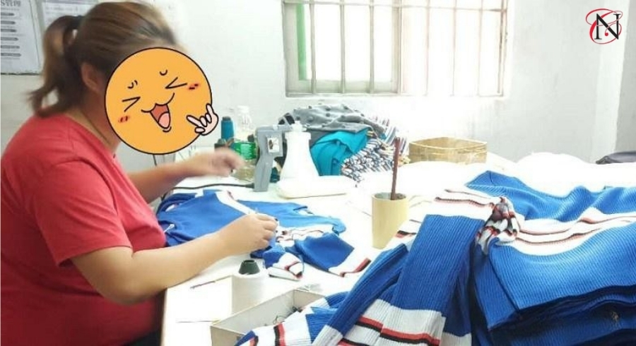 quy trình gia công áo len tại Ngọc Châu