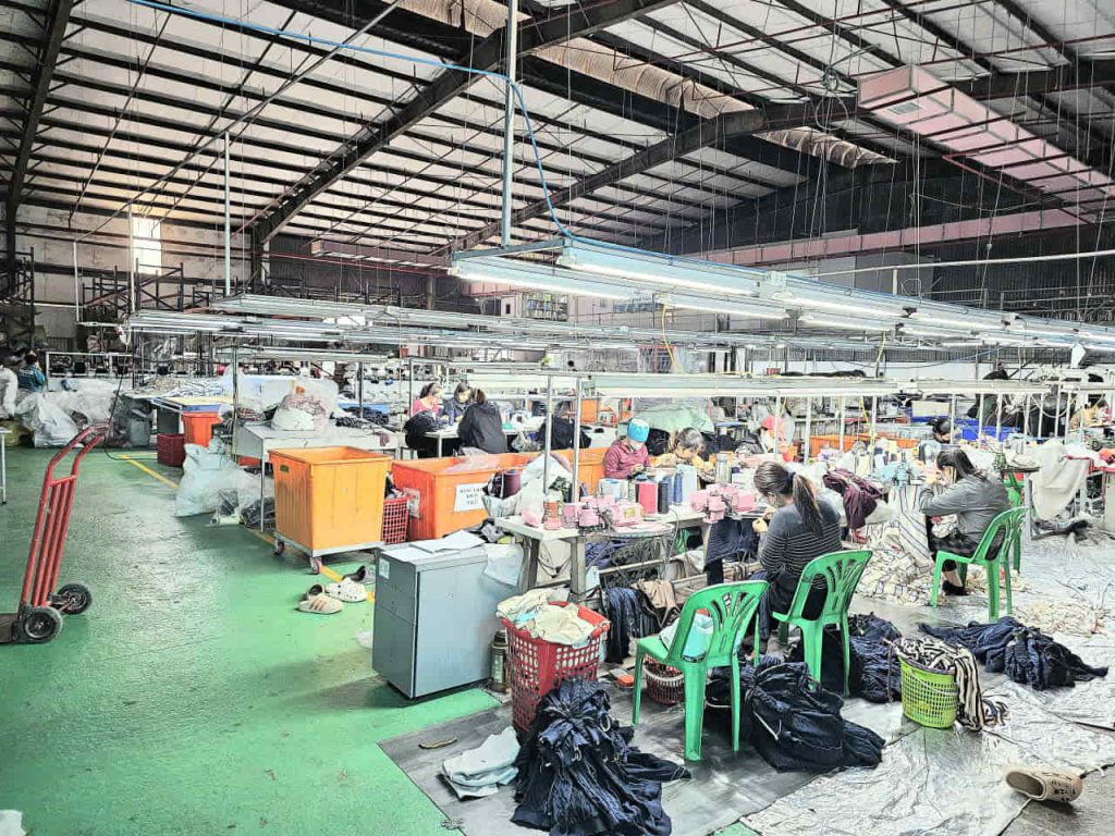 công đoạn may Linking