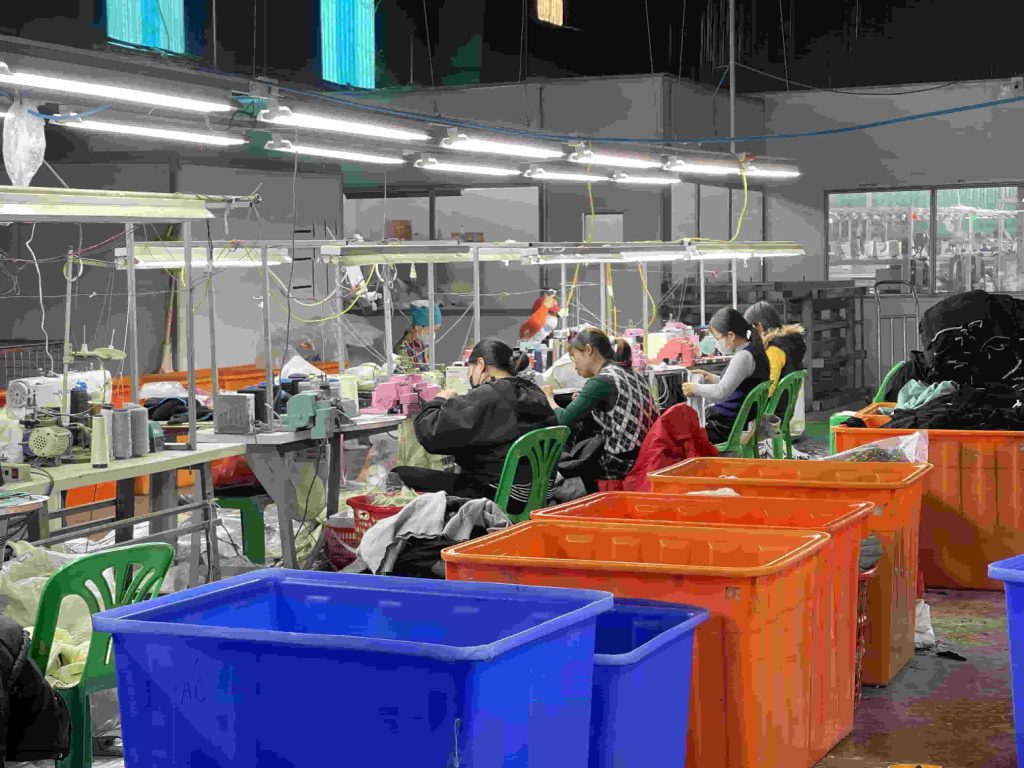 Sản xuất dệt bo cổ
