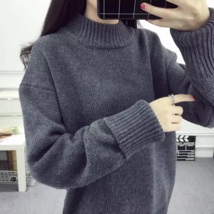 áo len cổ lọ nữ