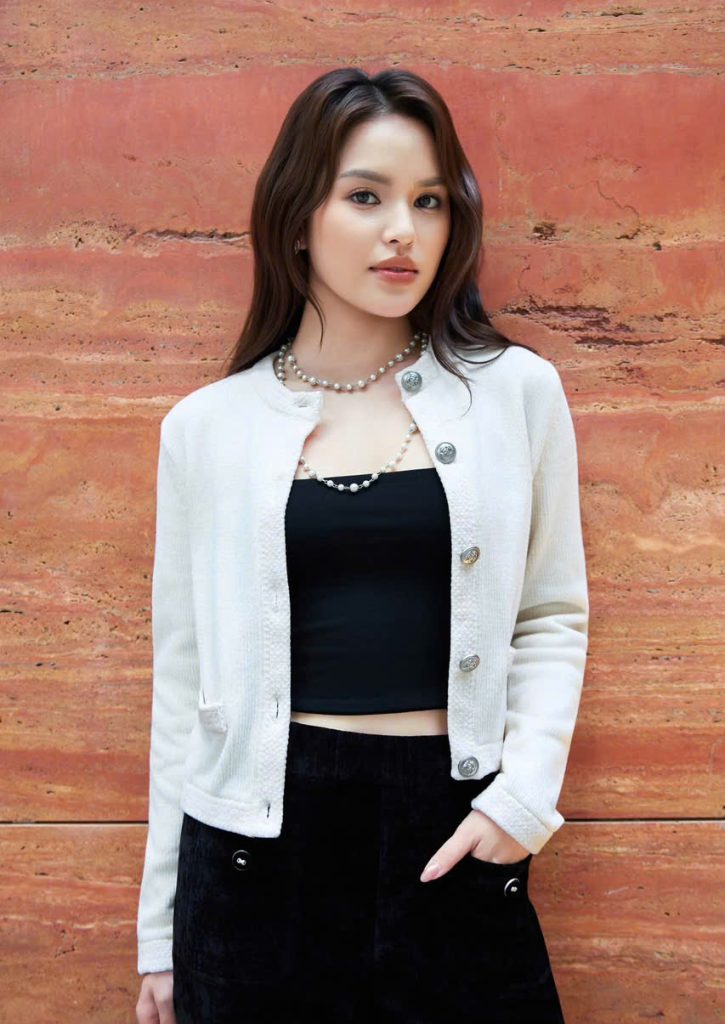 áo len nhung cardigan