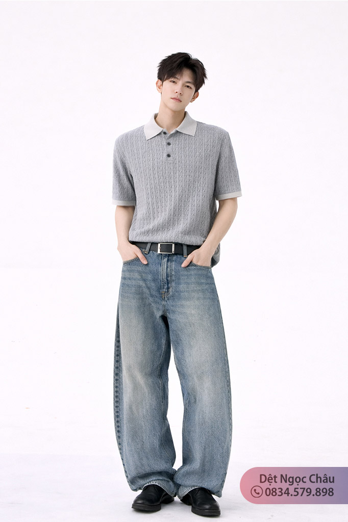 Áo dệt len ngắn tay