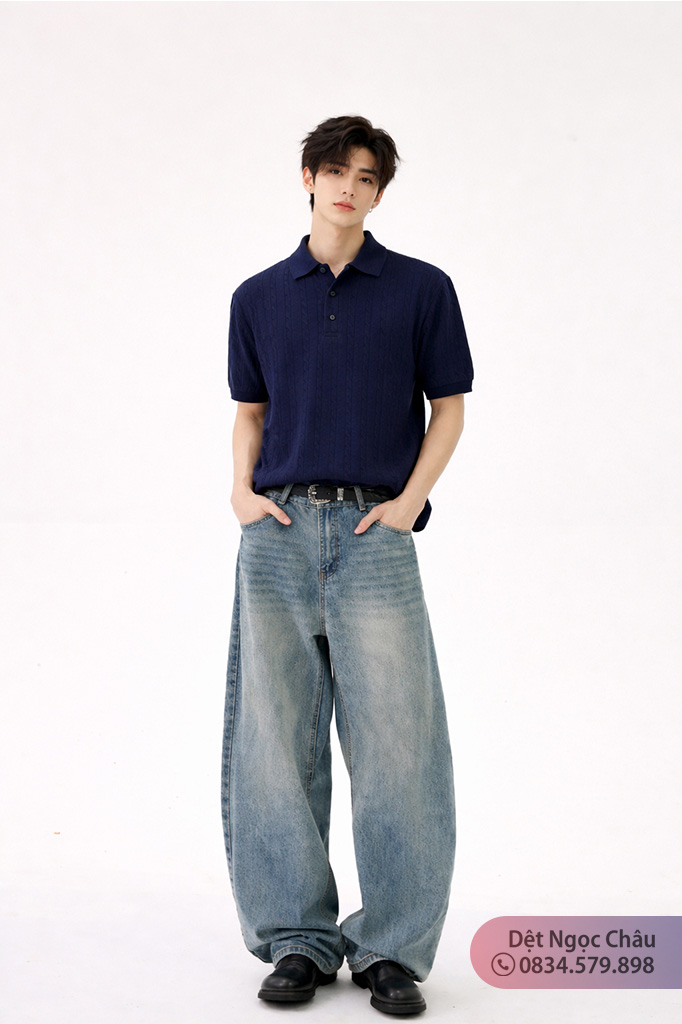 Áo dệt len ngắn tay