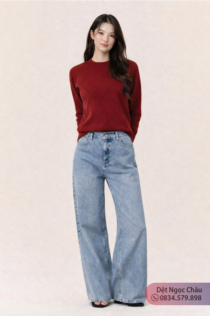 Áo dệt len dài tay