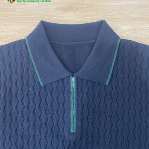Sản phẩm dệt bo cổ áo polo tại dệt Ngọc Châu