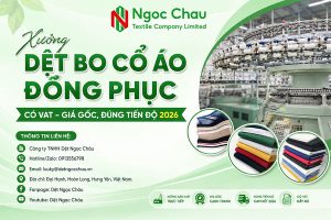 Xưởng Dệt Bo Cổ Áo Đồng Phục Có VAT - Giá Gốc, Đúng Tiến Độ 2026