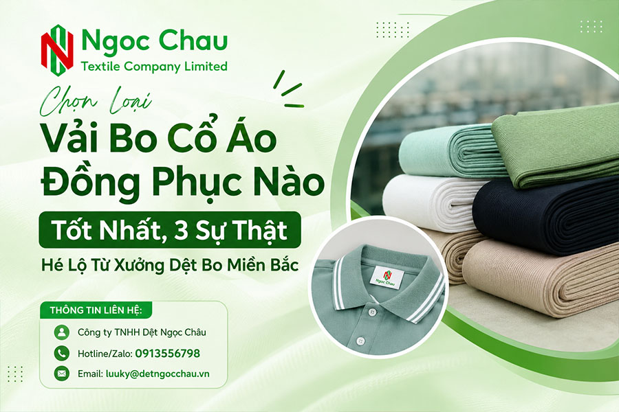 Chọn Loại Vải Bo Cổ Áo Đồng Phục Nào Tốt Nhất, 3 Sự Thật Hé Lộ Từ Xưởng Dệt Bo Miền Bắc