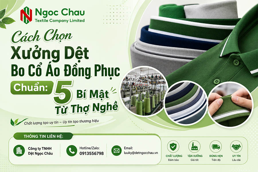 Cách Chọn Xưởng Dệt Bo Cổ Áo Đồng Phục Chuẩn: 5 Bí Mật Từ Thợ Nghề