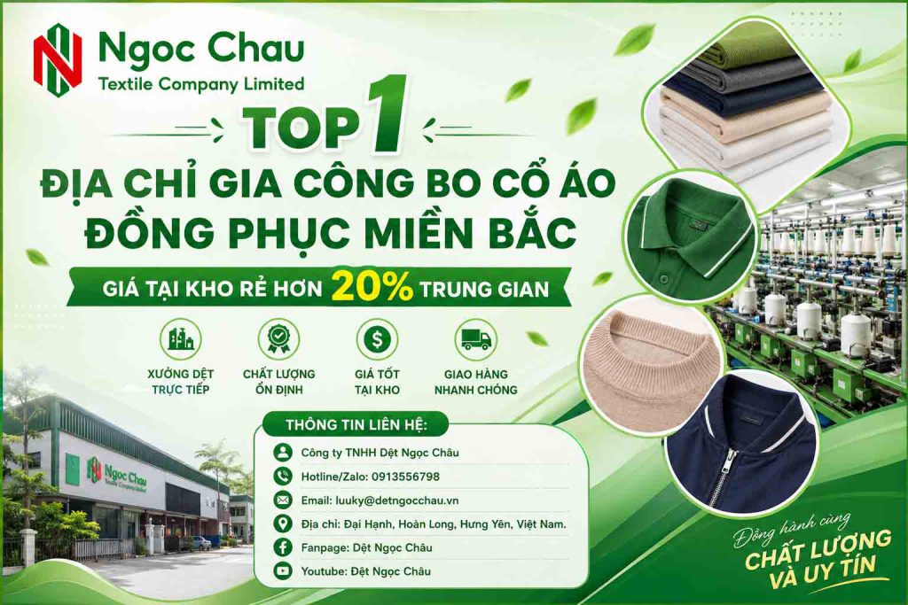 Top 1 Địa Chỉ Gia Công Bo Cổ Áo Đồng Phục Miền Bắc - Giá Tại Kho Rẻ Hơn 20% Trung Gian
