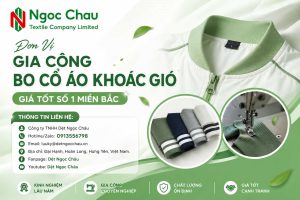 Đơn Vị Gia Công Bo Cổ Áo Khoác Gió Giá Tốt Số 1 Miền Bắc