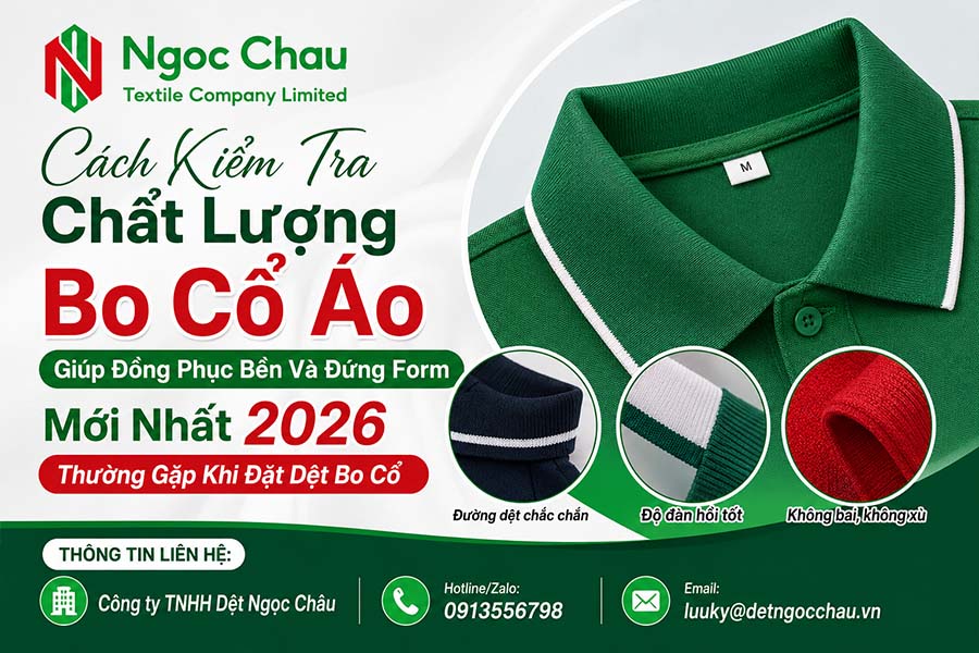 Cách Kiểm Tra Chất Lượng Bo Cổ Áo Giúp Đồng Phục Bền Và Đứng Form Mới Nhất 2026