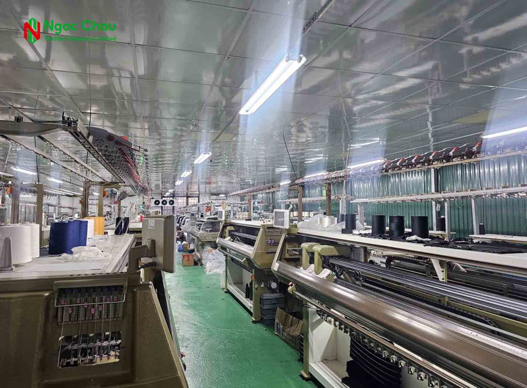 Hệ thống máy dệt hiện đại tại Ngọc Châu