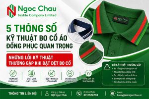 5 Thông Số Kỹ Thuật Bo Cổ Áo Đồng Phục Quan Trọng - Những Lỗi Kỹ Thuật Thường Gặp Khi Đặt Dệt Bo Cổ