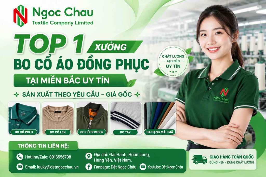 Top 1 Xưởng Bo Cổ Áo Đồng Phục Tại Miền Bắc Uy Tín - Sản Xuất Theo Yêu Cầu Giá Gốc