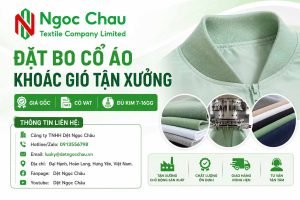 Đặt Bo Cổ Áo Khoác Gió Tận Xưởng - Giá Gốc, Có VAT, Đủ Kim 7-16GG
