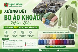 Xưởng Dệt Bo Áo Khoác Miền Bắc Với Hơn 200 Màu Theo Yêu Cầu