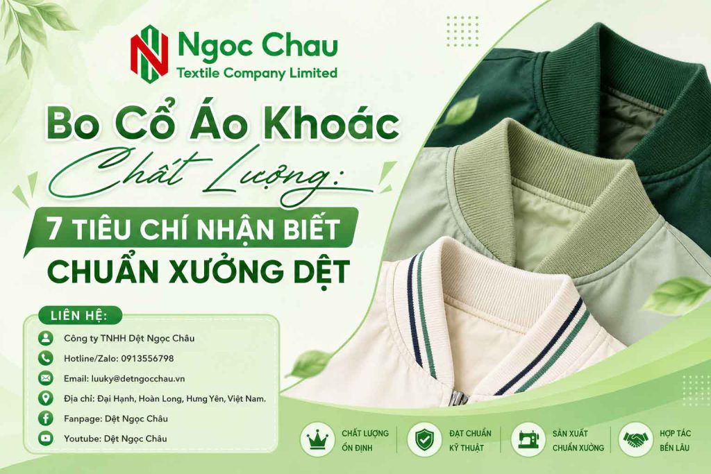 Bo Cổ Áo Khoác Chất Lượng: 7 Tiêu Chí Nhận Biết Chuẩn Xưởng Dệt