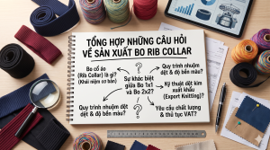 Tổng Hợp Những Câu Hỏi Về Sản Xuất Bo Rib Collar: Từ Khái Niệm Bo Cổ Áo Đến Kỹ Thuật Dệt Kim Xuất Khẩu