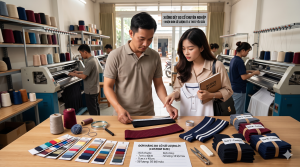 Xưởng Nhận Sản Xuất Bo Rib Collar Số Lượng Ít Theo Kích Thước Riêng Chuẩn Form Dáng Cho Xưởng May Thiết Kế