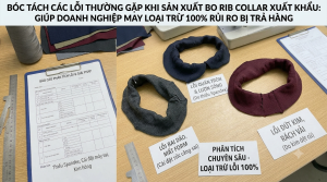 Bóc Tách Các Lỗi Thường Gặp Khi Sản Xuất Bo Rib Collar Xuất Khẩu Giúp Doanh Nghiệp May Loại Trừ 100% Rủi Ro Bị Trả Hàng