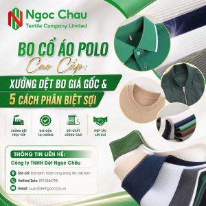 Dệt bo cổ áo polo cao cấp