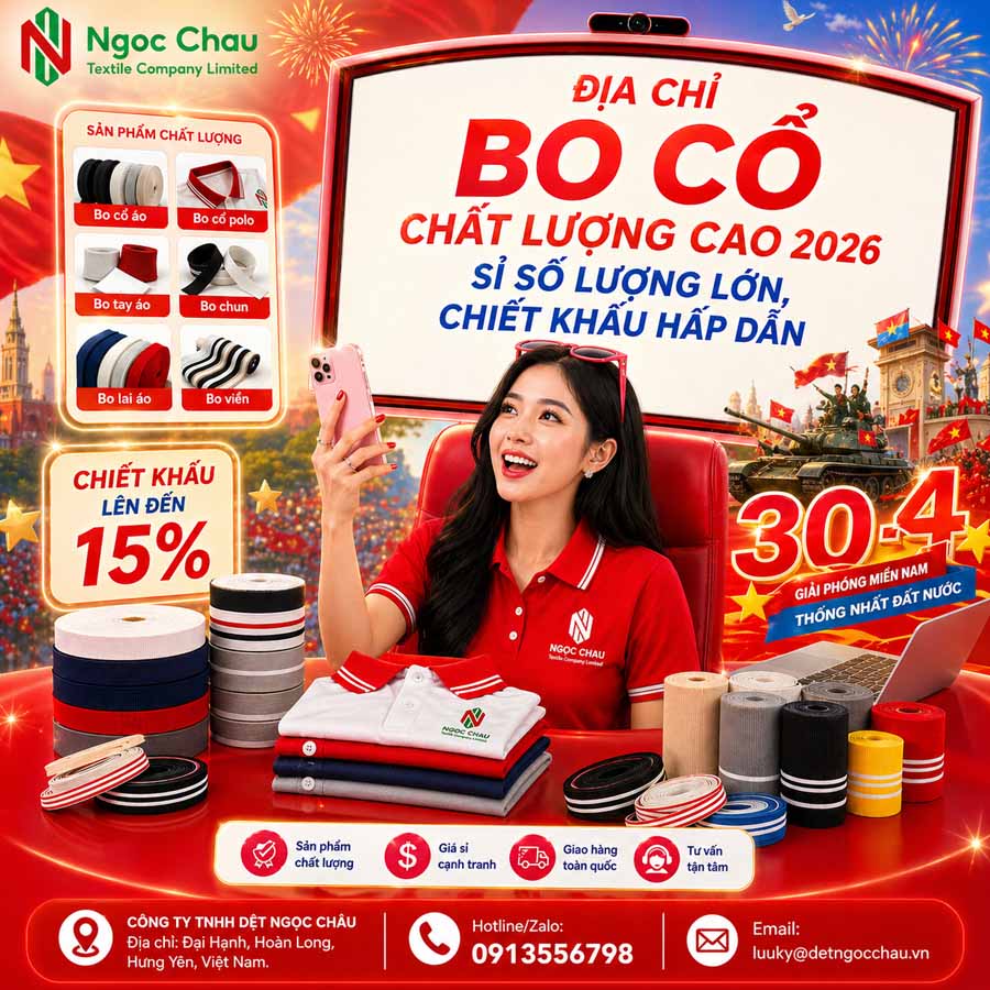 Địa chỉ dệt bo cổ chất lượng cao 2026