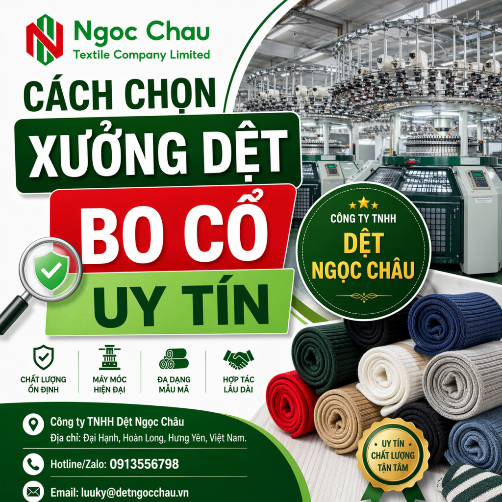 Xưởng dệt bo cổ uy tín Hà Nội