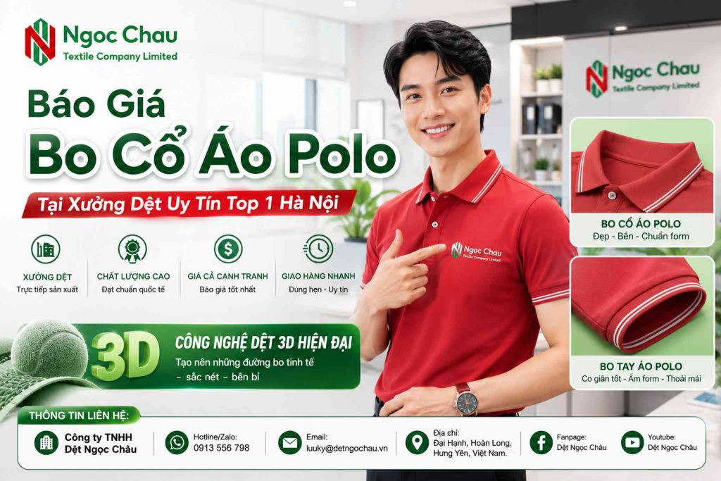 Báo Giá Bo Cổ Áo Polo Tại Xưởng Dệt Uy Tín Top 1 Hà Nội