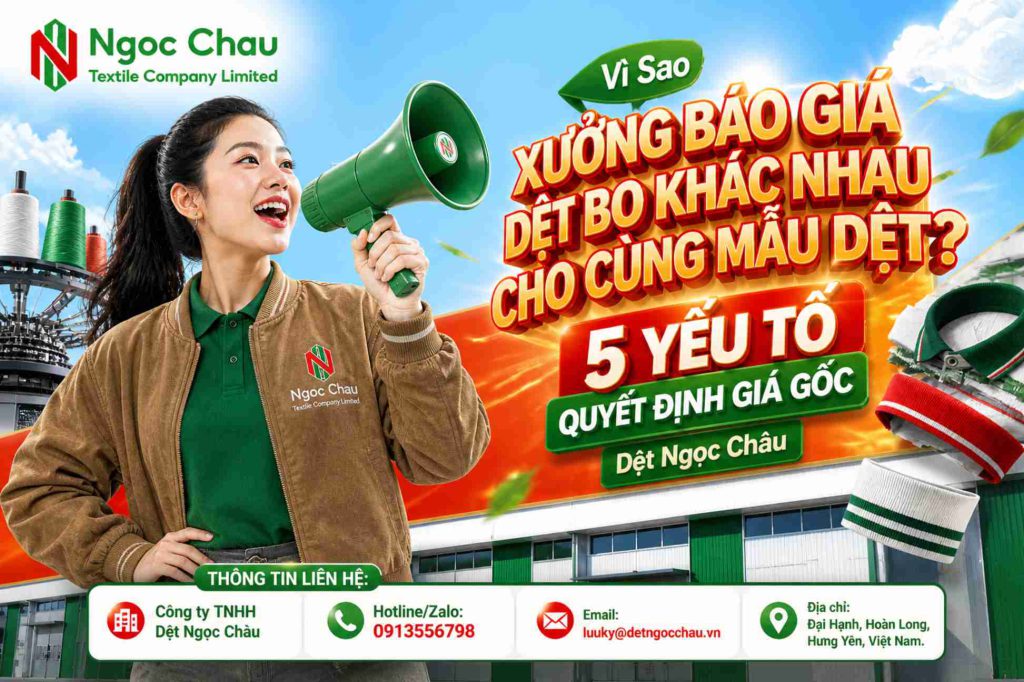 Vì Sao Xưởng Báo Giá Dệt Bo Khác Nhau Cho Cùng Mẫu Dệt? 5 Yếu Tố Quyết Định Giá Gốc