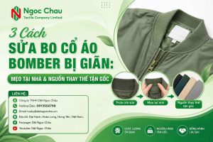 3 Cách Sửa Bo Cổ Áo Bomber Bị Giãn: Mẹo Tại Nhà & Nguồn Thay Thế Tận Gốc
