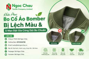 Khắc Phục Bo Cổ Áo Bomber Bị Lệch Màu & 5 Mẹo Đặt Gia Công Dệt Bo Chuẩn