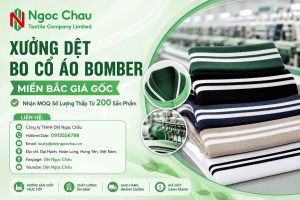 Xưởng Dệt Bo Cổ Áo Bomber Miền Bắc Giá Gốc - Nhận MOQ Số Lượng Thấp Từ 200 Sản Phẩm