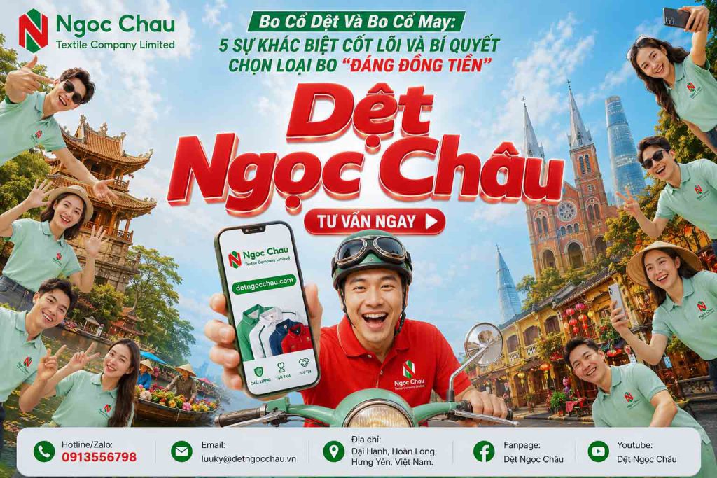 Bo Cổ Dệt Và Bo Cổ May: 5 Sự Khác Biệt Cốt Lõi Và Bí Quyết Chọn Loại Bo "Đáng Đồng Tiền"