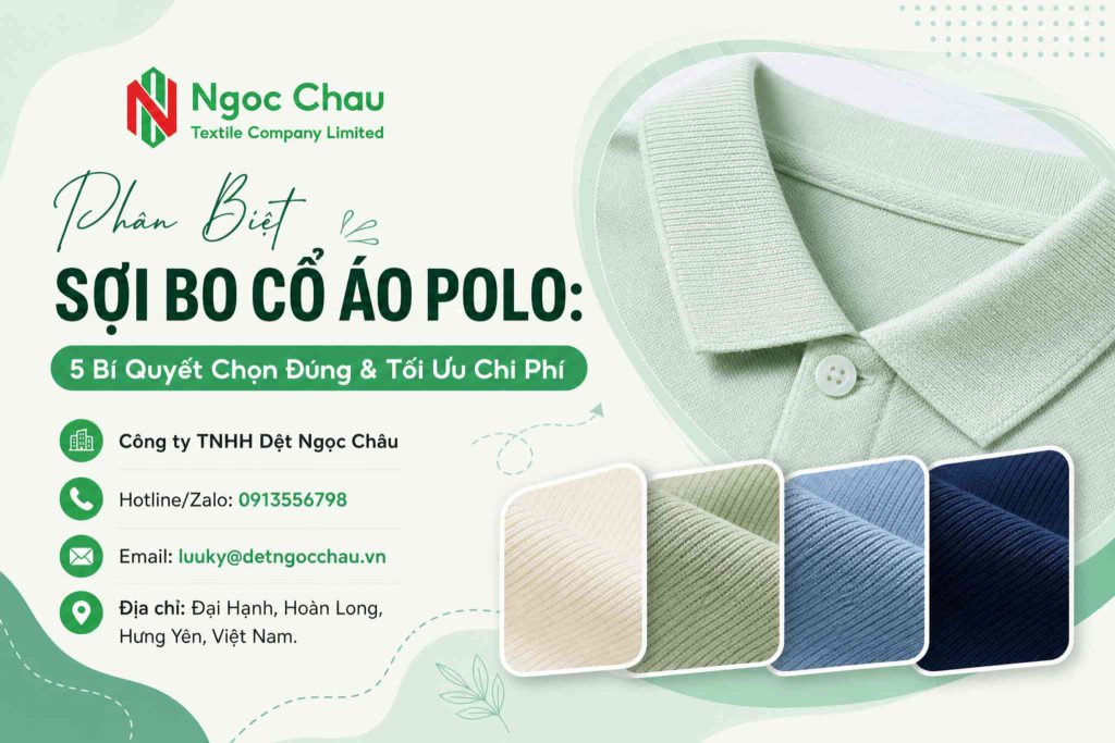 Phân Biệt Sợi Bo Cổ Áo Polo: 5 Bí Quyết Chọn Đúng & Tối Ưu Chi Phí