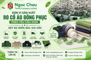Đơn Vị Sản Xuất Bo Cổ Áo Đồng Phục Theo Yêu Cầu 2026 | Dệt Bo Miền Bắc Giá Gốc