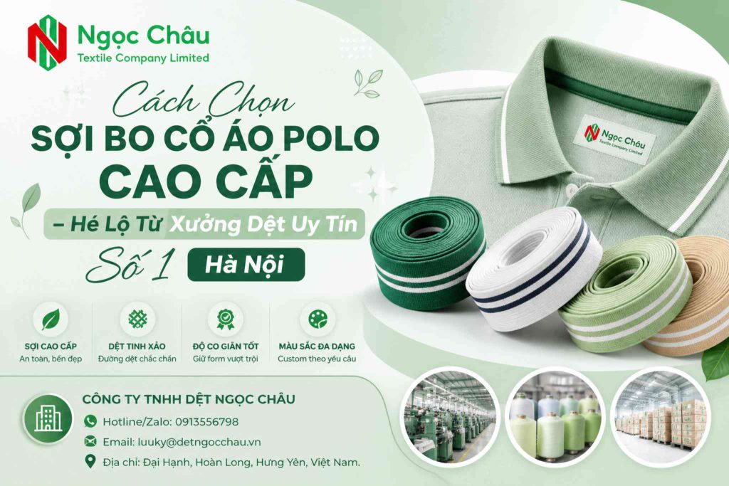 Cách Chọn Sợi Bo Cổ Áo Polo Cao Cấp – Hé Lộ Từ Xưởng Dệt Uy Tín Số 1 Hà Nội
