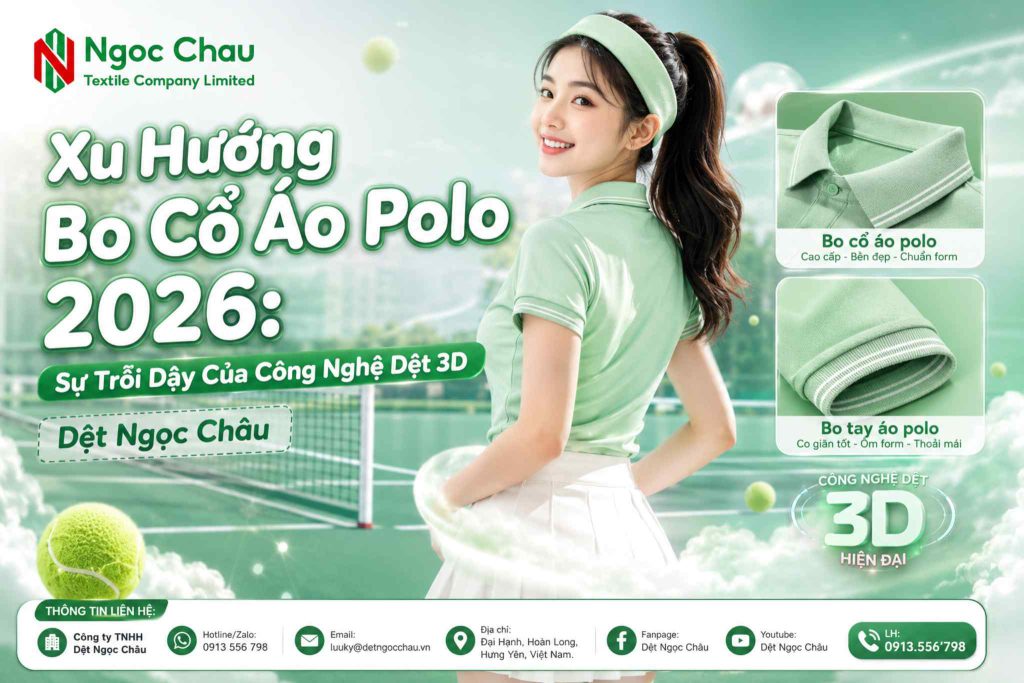 Xu Hướng Bo Cổ Áo Polo 2026: Sự Trỗi Dậy Của Công Nghệ Dệt 3D