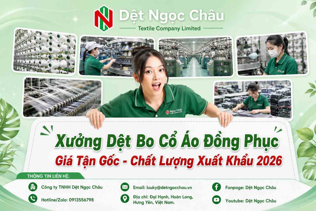 Xưởng Dệt Bo Cổ Áo Đồng Phục Giá Tận Gốc - Chất Lượng Xuất Khẩu 2026