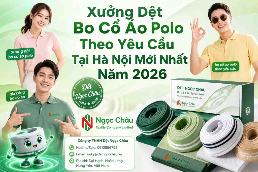 Xưởng Dệt Bo Cổ Áo Polo Theo Yêu Cầu Tại Hà Nội Mới Nhất Năm 2026