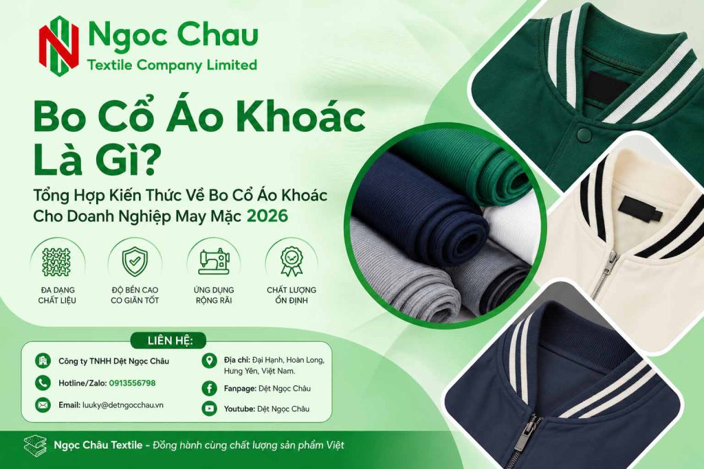 Bo Cổ Áo Khoác Là Gì? Tổng Hợp Kiến Thức Về Bo Cổ Áo Khoác Cho Doanh Nghiệp May Mặc 2026