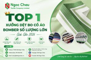 Top 1 Xưởng Dệt Bo Cổ Áo Bomber Số Lượng Lớn Giá Gốc 2026