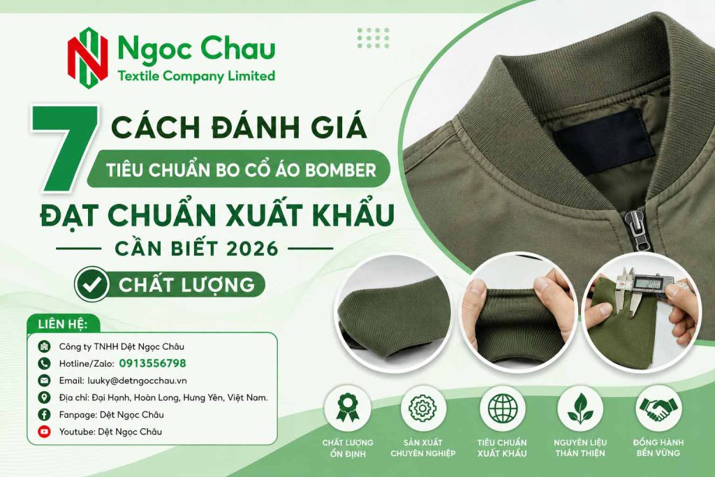 7 Cách Đánh Giá Tiêu Chuẩn Bo Cổ Áo Bomber Đạt Chuẩn Xuất Khẩu Cần Biết 2026